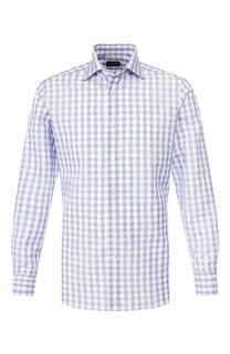 Сорочка из смеси хлопка и льна Ermenegildo Zegna