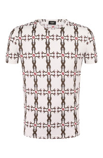 Хлопковая футболка Fendi