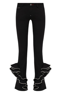 Джинсы с оборками Philipp Plein
