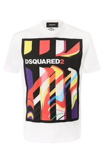 Хлопковая футболка Dsquared2