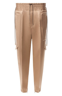 Брюки из смеси хлопка и льна Zegna Couture