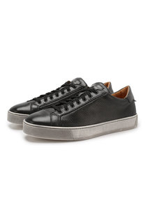 Кожаные кеды Santoni