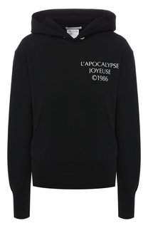 Хлопковый пуловер с капюшоном Helmut Lang