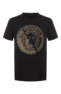 Хлопковая футболка Versace