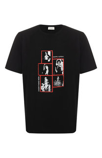 Хлопковая футболка Saint Laurent