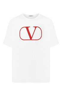 Хлопковая футболка Valentino