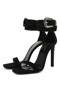 Замшевые босоножки Mica Saint Laurent