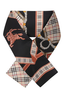 Шелковый шарф с принтом Burberry