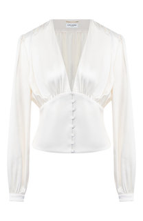 Шелковая блузка Saint Laurent