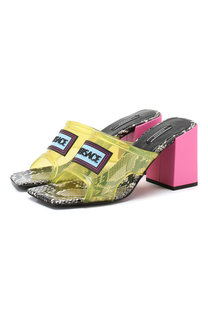 Кожаные мюли 90s Vintage Versace