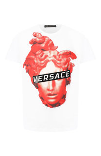 Хлопковая футболка Versace