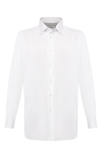 Хлопковая сорочка с воротником кент Brioni