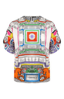 Шелковый топ Versace