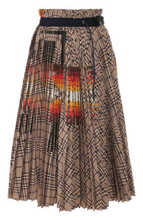 Хлопковая юбка Sacai