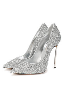 Туфли Blade с глиттером Casadei