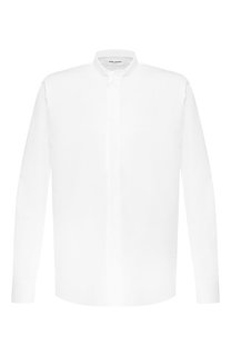 Хлопковая рубашка с воротником мандарин Saint Laurent