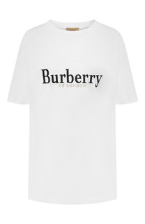 Хлопковая футболка Burberry