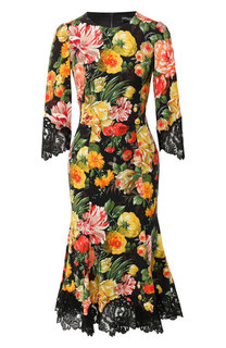 Платье с принтом Dolce & Gabbana