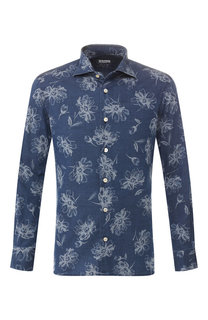 Хлопковая рубашка Kiton