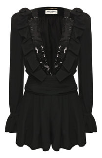 Комбинезон с пайетками Saint Laurent
