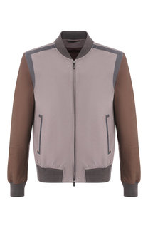 Кожаный бомбер Zegna Couture