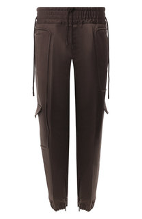 Брюки-карго из смеси хлопка и льна Zegna Couture
