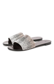 Кожаные шлепанцы Adelia Giuseppe Zanotti Design
