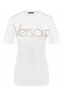 Хлопковая футболка Versace