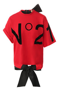 Хлопковая футболка No. 21