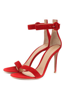 Замшевые босоножки Portofino 105 Gianvito Rossi