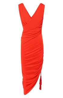 Платье с драпировкой Lanvin