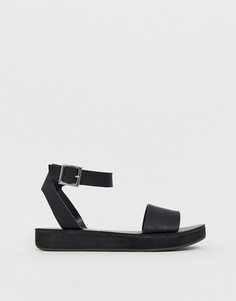 Босоножки на толстой платформе ASOS DESIGN Forlong - Черный