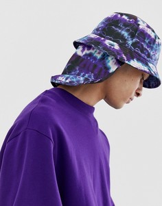 Панама с принтом тай-дай ASOS DESIGN - Фиолетовый