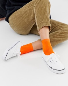 Белые кроссовки с рантом Vans Authentic - Белый