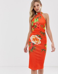 Облегающее платье с высоким воротом True Violet - Мульти