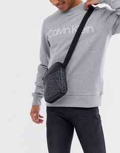 Черная сумка для авиапутешествий с монограммным принтом Calvin Klein CK - Черный