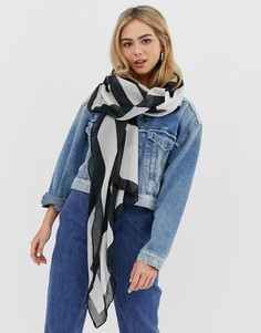 Монохромный легкий шарф New Look - Черный