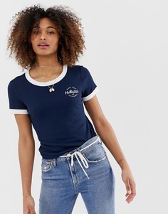 Футболка с логотипом Hollister - Темно-синий