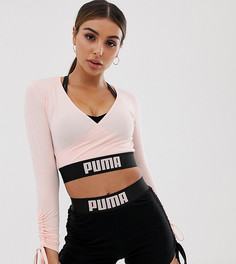 Розовый топ с запахом и завязками Puma эксклюзивно для ASOS - Розовый