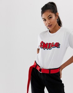Футболка с принтом ASOS DESIGN - Белый