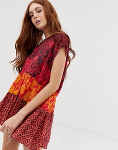 Топ с цветочным принтом Free People Gotta Have You - Красный