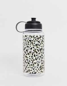 Бутылка для воды с леопардовым принтом New Look - Коричневый