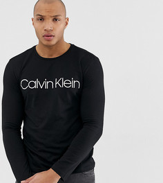 Черный лонгслив с логотипом Calvin Klein эксклюзивно для Asos - Черный