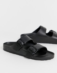 Сандалии с двумя ремешками и пряжками Steve Madden - Черный