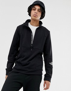 Черное флисовое худи с молнией 1/4 The North Face - Черный