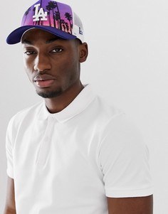 Разноцветная кепка с принтом побережье New Era - Мульти