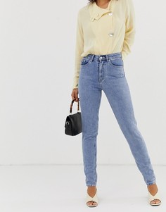 Светлые джинсы в винтажном стиле с завышенной талией Vero Moda - Синий