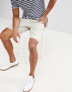 Бежевые узкие шорты чиносы ASOS DESIGN - Бежевый
