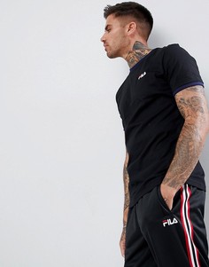 Черная футболка с логотипом Fila vintage - Черный