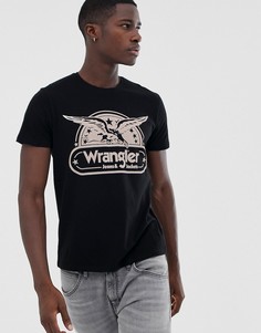 Футболка с принтом Wrangler - Черный